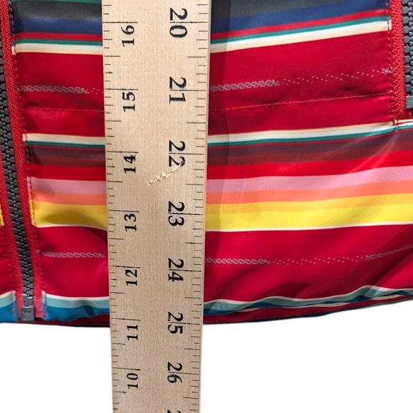 STS Ranchwear The Sealy Vibrant Multi Colored Striped Quilted Vest (M) - Picture 6 of 7
